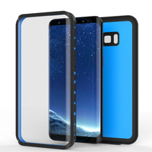 Load image into Gallery viewer, Galaxy S8 Plus Waterproof Case PunkCase StudStar Light Blue Thin 6.6ft Underwater IP68 ShockProof (Color in image: white)
