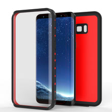 Load image into Gallery viewer, Galaxy S8 Waterproof Case PunkCase StudStar Red Thin 6.6ft Underwater IP68 Shock/Snow Proof (Color in image: white)