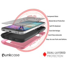 Load image into Gallery viewer, Galaxy S6 EDGE Plus Case PunkCase CLUTCH Pink Series Slim Armor Soft Cover Case w/ Screen Protector (Color in image: White)