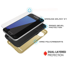 Load image into Gallery viewer, Galaxy S7 EDGE Case PunkCase CLUTCH Gold Series Slim Armor Soft Cover Case w/ Screen Protector (Color in image: White)