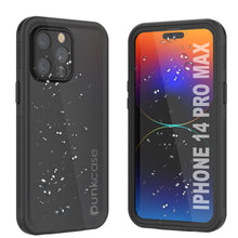 Charger l'image dans la galerie, Coque étanche Punkcase pour iPhone 14 Pro Max, série Aqua, protection renforcée, couleur noire.