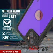 Charger l'image dans la galerie, Coque étanche IP68 pour iPhone 15 Plus, couleur pourpre, série StudStar de Punkcase, ajustement mince, résistante à la saleté.