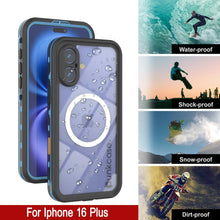 Charger l'image dans la galerie, Coque étanche pour iPhone 16+ Plus, série Punkcase SpikeStar Light-Blue | Slim Fit 2 m sous l'eau IP68