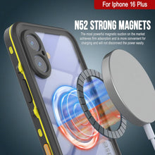 Charger l'image dans la galerie, Coque étanche pour iPhone 16+ Plus, série Punkcase SpikeStar Yellow | Slim Fit 2 m sous l'eau IP68