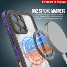 Charger l'image dans la galerie, Coque étanche pour iPhone 16 Pro Max, série Punkcase SpikeStar Purple | Mince, 2 m sous l'eau IP68