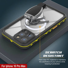 Load image into Gallery viewer, Coque étanche pour iPhone 16 Pro Max, série Punkcase SpikeStar Yellow | Slim Fit 2 m sous l'eau IP68