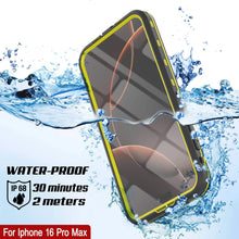 Load image into Gallery viewer, Coque étanche pour iPhone 16 Pro Max, série Punkcase SpikeStar Yellow | Slim Fit 2 m sous l'eau IP68