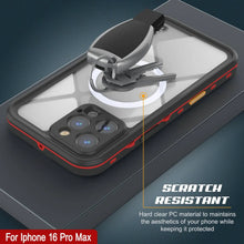 Load image into Gallery viewer, Coque étanche pour iPhone 16 Pro Max, série Punkcase SpikeStar Red | Mince, 2 m sous l'eau IP68