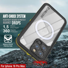 Load image into Gallery viewer, Coque étanche pour iPhone 16 Pro Max, série Punkcase SpikeStar Yellow | Slim Fit 2 m sous l'eau IP68
