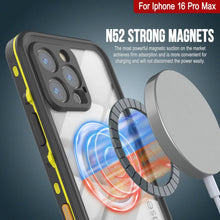 Load image into Gallery viewer, Coque étanche pour iPhone 16 Pro Max, série Punkcase SpikeStar Yellow | Slim Fit 2 m sous l'eau IP68