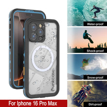 Charger l'image dans la galerie, Coque étanche pour iPhone 16 Pro Max, série Punkcase SpikeStar Light-Blue | Slim Fit 2 m sous l'eau IP68