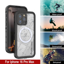 Load image into Gallery viewer, Coque étanche pour iPhone 16 Pro Max, Punkcase SpikeStar Black Series | Slim Fit 2 m sous l'eau IP68