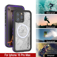 Charger l'image dans la galerie, Coque étanche pour iPhone 16 Pro Max, série Punkcase SpikeStar Purple | Mince, 2 m sous l'eau IP68