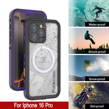 Charger l'image dans la galerie, Coque étanche pour iPhone 16 Pro, série Punkcase SpikeStar Purple | Slim Fit 2 m sous l'eau IP68