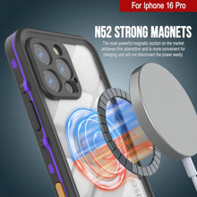 Charger l'image dans la galerie, Coque étanche pour iPhone 16 Pro, série Punkcase SpikeStar Purple | Slim Fit 2 m sous l'eau IP68
