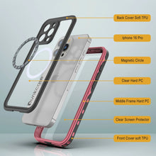 Charger l'image dans la galerie, Coque étanche pour iPhone 16 Pro, série Punkcase SpikeStar Pink | Slim Fit 2 m sous l'eau IP68