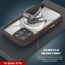 Charger l'image dans la galerie, Coque étanche pour iPhone 16 Pro, série Punkcase SpikeStar Red | Slim Fit 2 m sous l'eau IP68