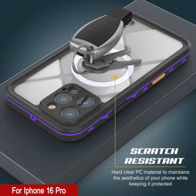 Charger l'image dans la galerie, Coque étanche pour iPhone 16 Pro, série Punkcase SpikeStar Purple | Slim Fit 2 m sous l'eau IP68