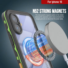Charger l'image dans la galerie, Coque étanche pour iPhone 16, série Punkcase SpikeStar Light-Green | Slim Fit 2 m sous l'eau IP68