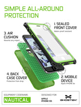 Load image into Gallery viewer, iPhone 6S/6 Waterproof Case, Ghostek® Nautical Green Series| Underwater | Aluminum Frame | Ultra Fit (Color in image: White)