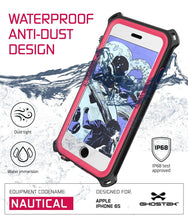 Load image into Gallery viewer, iPhone 6S/6 Waterproof Case, Ghostek® Nautical Pink Series| Underwater | Aluminum Frame | Ultra Fit (Color in image: Green)