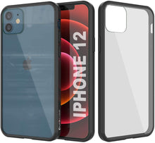 Charger l'image dans la galerie, iPhone 12 Case Punkcase® LUCID 2.0 Black Series w/ PUNK SHIELD Screen Protector | Ultra Fit (Color in image: black)
