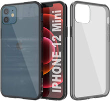 Charger l'image dans la galerie, iPhone 12 Mini Case Punkcase® LUCID 2.0 Crystal Black Series w/ PUNK SHIELD Screen Protector | Ultra Fit (Color in image: crystal black)