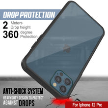 Charger l'image dans la galerie, iPhone 12 Pro Case Punkcase® LUCID 2.0 Black Series w/ PUNK SHIELD Screen Protector | Ultra Fit (Color in image: light blue)