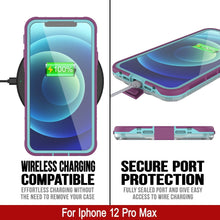 Charger l'image dans la galerie,  WIRELESS CHARGING SECURE PORT COMPATIBLE PROTECTION EFFORTLESS CHARGING WITHOUT FULLY SEALED PORT AND GIVE EASY THE NEED TO REMOVE YOUR CASE ACCESS TO WIRE CHARGING For Iphone 12 Pro Max