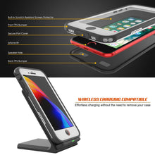 Load image into Gallery viewer, iPhone 7+ Plus Waterproof Case, Punkcase SpikeStar White Series | Thin Fit 6.6ft Underwater IP68 (Color in image: pink)