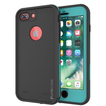 Charger l'image dans la galerie, iPhone 8+ Plus Waterproof Case, Punkcase SpikeStar Teal Series | Thin Fit 6.6ft Underwater IP68 (Color in image: teal)