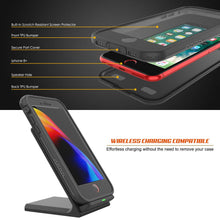 Charger l'image dans la galerie, iPhone 8+ Plus Waterproof Case, Punkcase SpikeStar Black Series | Thin Fit 6.6ft Underwater IP68 (Color in image: light blue)