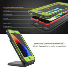 Charger l'image dans la galerie, iPhone 8+ Plus Waterproof Case, Punkcase SpikeStar Light-Green Series | Thin Fit 6.6ft Underwater IP68 (Color in image: pink)