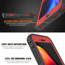 Charger l'image dans la galerie, iPhone 8+ Plus Waterproof Case, Punkcase SpikeStar Red Series | Thin Fit 6.6ft Underwater IP68 (Color in image: white)