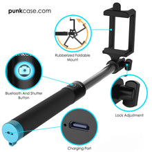 Charger l'image dans la galerie, Punkcase Rubberized Foldable Mount Bluetooth And Shutter Button Lock Adjustment Charging Port (Color in image: Gold)