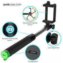 Charger l'image dans la galerie, Punkcase Rubberized Foldable Mount Bluetooth And Shutter Button Lock Adjustment Charging Port (Color in image: Blue)