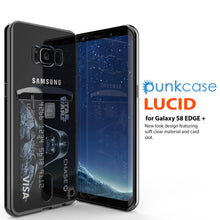 Charger l'image dans la galerie, LUCID for Galaxy S8 EDGE + New look design featuring soft clear material and card slot.