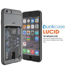 Charger l'image dans la galerie, iPhone 6s+ Plus/6+ Plus Case, PUNKCASE® LUCID Black Series | Card Slot | SHIELD Screen Protector (Color in image: Rose Gold)