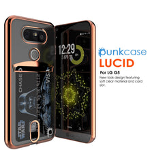 Charger l'image dans la galerie, LG G5 Case, PUNKCASE® Rose Gold LUCID  Series | Card Slot | PUNK SHIELD Screen Protector (Color in image: Balck)