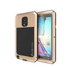 Charger l'image dans la galerie, Note 4 Case, Punkcase® METALLIC Series GOLD w/ TEMPERED GLASS | Aluminum Frame (Color in image: Gold)