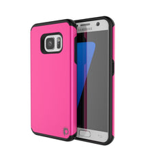 Charger l'image dans la galerie, Galaxy s7 Case PunkCase Galactic Pink Series Slim Protective Armor Soft Cover Case w/ Tempered Glass (Color in image: pink)