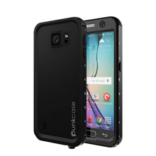 Load image into Gallery viewer, Galaxy S6 Waterproof Case PunkCase StudStar Black Thin 6.6ft Underwater IP68 Shock/Dirt/Snow Proof (Color in image: black)