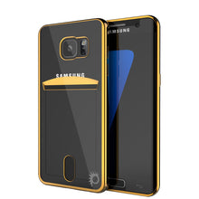Charger l'image dans la galerie, Galaxy S7 Case, PUNKCASE® LUCID Gold Series | Card Slot | SHIELD Screen Protector | Ultra fit (Color in image: Gold)