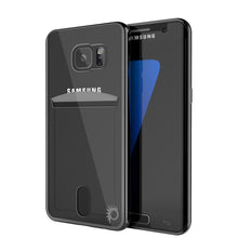 Charger l'image dans la galerie, Galaxy S7 EDGE Case, PUNKCASE® LUCID Black Series | Card Slot | SHIELD Screen Protector | Ultra fit (Color in image: Balck)