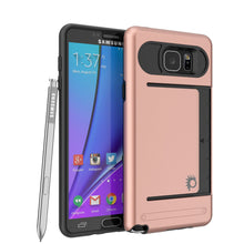 Charger l'image dans la galerie, Galaxy Note 5 Case PunkCase CLUTCH Rose Gold Series Slim Armor Soft Cover Case w/ Tempered Glass (Color in image: Rose)