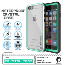 Charger l'image dans la galerie, iPhone 6/6S Waterproof Case, PUNKcase CRYSTAL Teal W/ Attached Screen Protector | Warranty (Color in image: white)