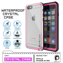 Charger l'image dans la galerie, iPhone 6/6S Waterproof Case, PUNKcase CRYSTAL Pink W/ Attached Screen Protector | Warranty (Color in image: white)