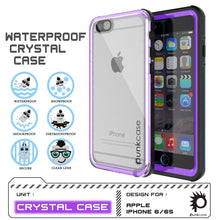 Charger l'image dans la galerie, iPhone 6+/6S+ Plus Waterproof Case, PUNKcase CRYSTAL Purple W/ Attached Screen Protector | Warranty (Color in image: white)