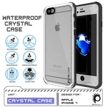Charger l'image dans la galerie, Apple iPhone 8 Waterproof Case, PUNKcase CRYSTAL White W/ Attached Screen Protector  | Warranty (Color in image: Black)