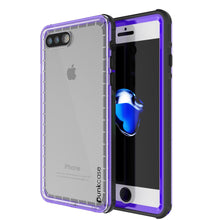 Charger l'image dans la galerie, iPhone 7+ Plus Waterproof Case, PUNKcase CRYSTAL Purple W/ Attached Screen Protector  | Warranty (Color in image: purple)